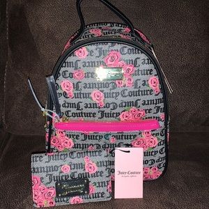 Juicy couture backpack and wallet